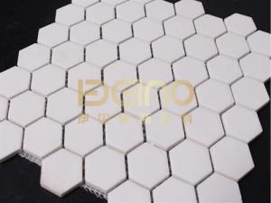 China Hexagonal Alumina Ceramic Pipe Wear Resistant Rubber Ceramic Panels on sale