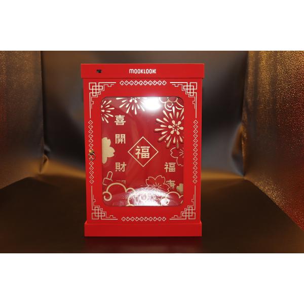 Lighting Wine Packing Boxes Double Door Slide Opening Greyboard EPE Foam Material