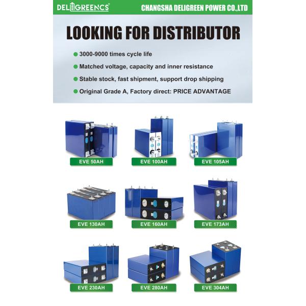 Hithium 10000 Times Deep Cycle Life 3.2V Lifepo4 Battery Cells 280ah