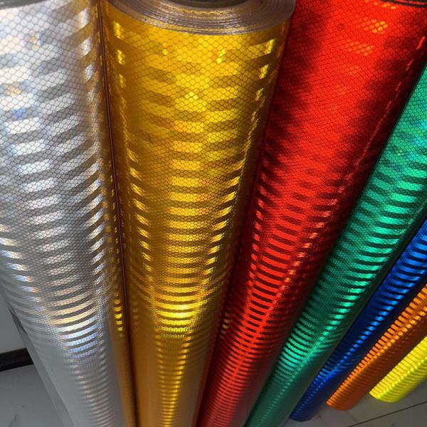 Diamond-Grade Reflective Film for Traffic Signs and Road Safety with Full-Cube Prismatic Reflection