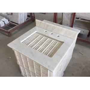 White Marble Stone Countertops , Bianco Carrera Marble Countertop Wear