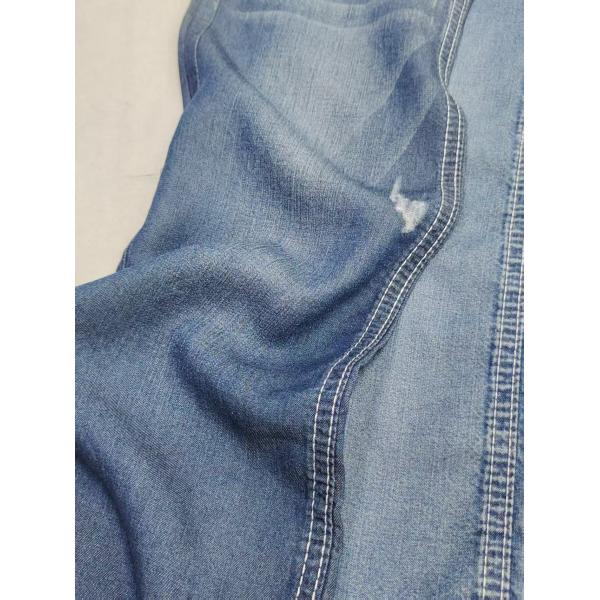 100%Tencel Low Shrinkage Light Weight 5.2OZ Summer Jeans Denim Fabric Elastic Free 180cm Full Width