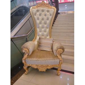 Quality Xinyu ISO14001 Antique Hotel Furniture Luxury King Gold Throne Chairs for sale