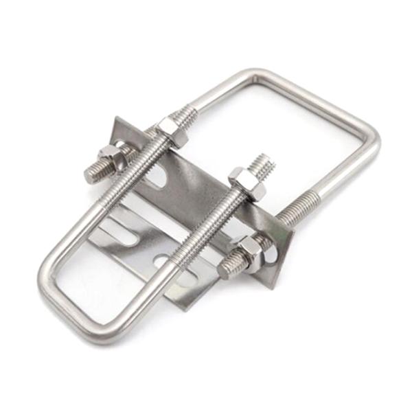 China Galvanized U Bolt Sizes Auto Part Trailer U-bolt Nut Pipe Clamp High Strength Stainless Steel square U Bolt