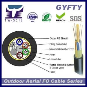 Quality GYFTY-FS Multi Core Outdoor Aerial Glass Yarn Armored Fiber Optic Ethernet Cable for sale