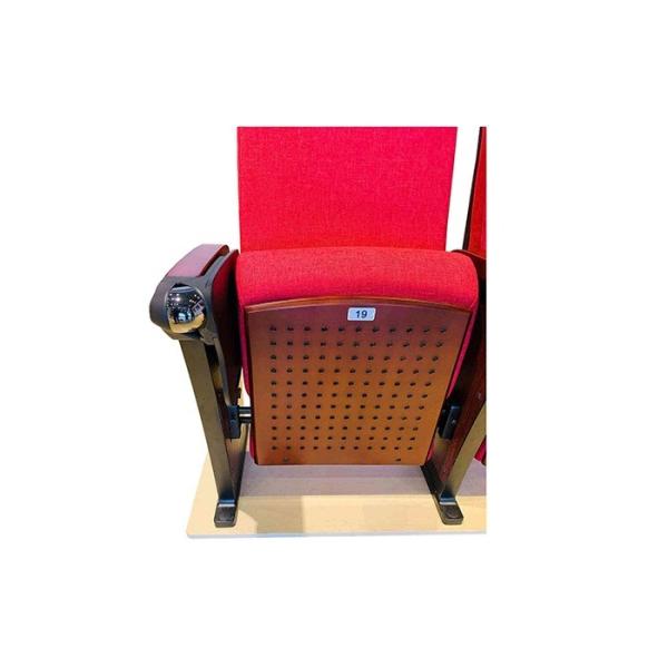 580mm Aluminum Conference Hall Chairs With Tablet