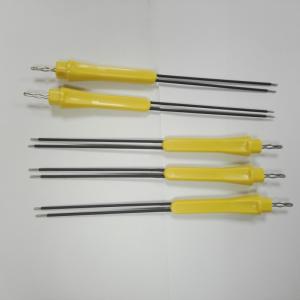 304 Stainless Steel Bipolar Needle Electrode Plastic Slip Resistant