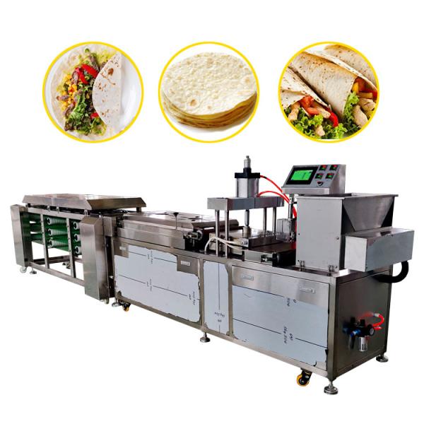 Small Size Automatic Tortilla Production Line Stainless Steel 304