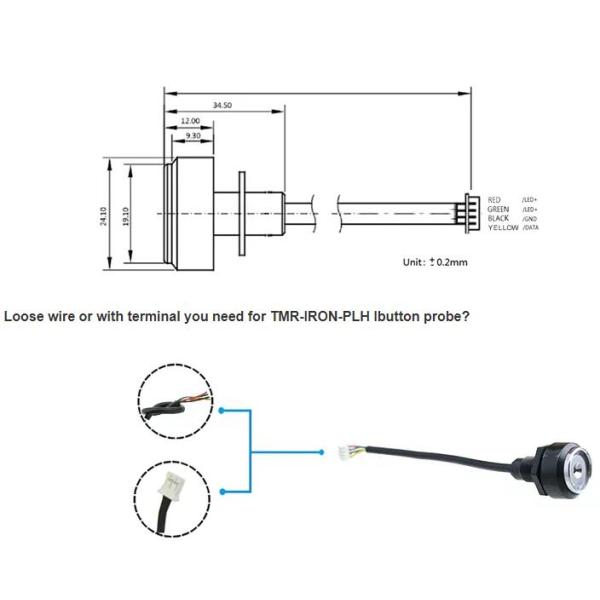 TM1990 DS1990 Ibutton Reader DS9092+ Ibutton Probe