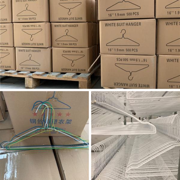 Disposable Modern Thin Clothes Hangers , Laundry Factory Coated Wire Hangers