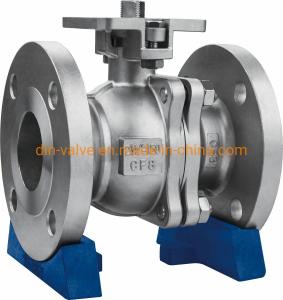 Quality ANSI CLASS 150-900 Straight Through Type Flange End Ball Valves with High Mount Pad for sale