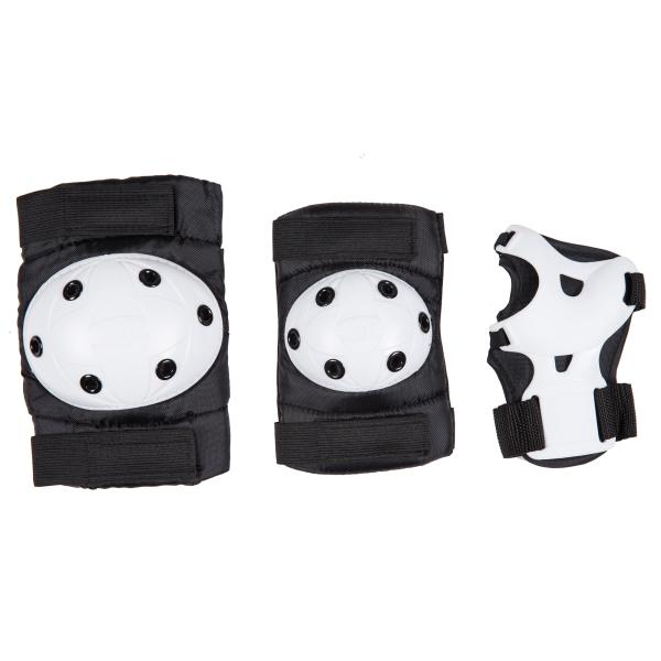 210D Nylon Fabric PP Cap Kids Roller Skate Pads Black