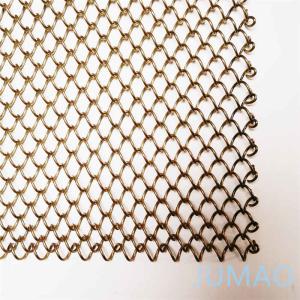 Architectural Metal Mesh Curtains Screen For Doorway Restaurant