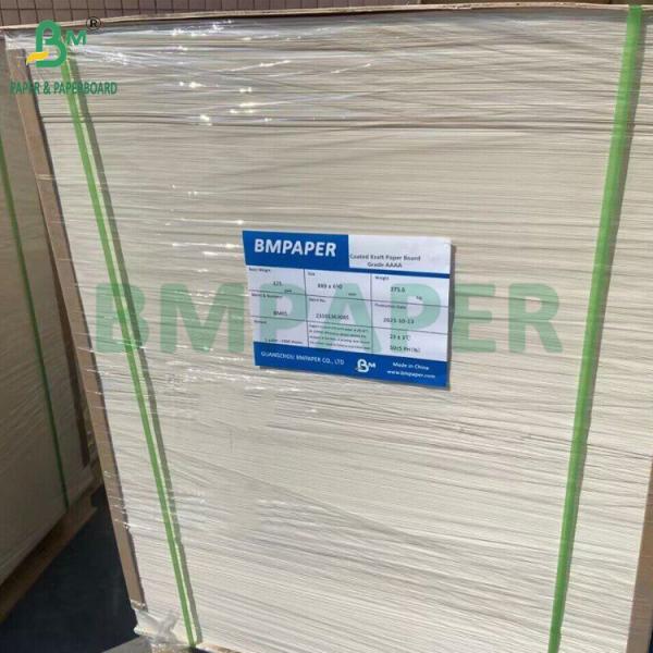 235gsm 275gsm Coated Kraft Paper Board For Dessert Boxes Food Safe 61 x 86cm