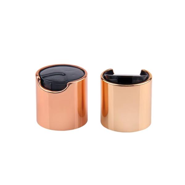 Colorful Plastic Bottle Caps For Shower Bottle Gold Disc Top Caps For Bottle