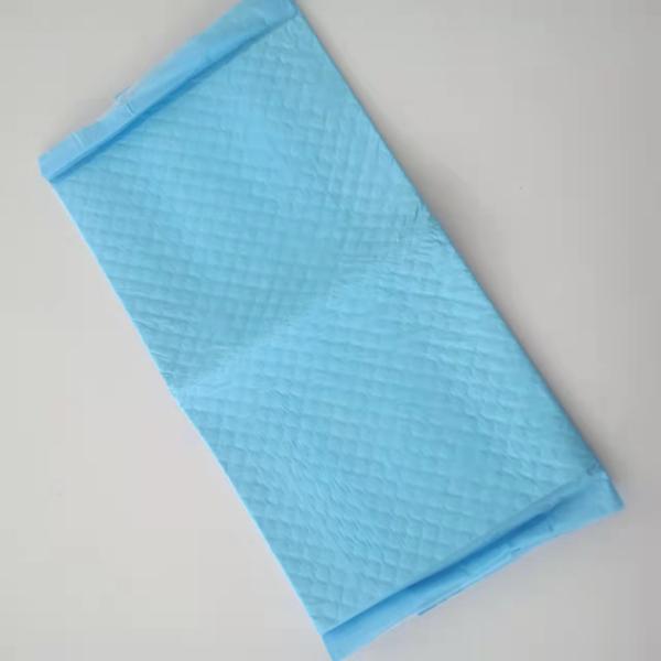 60x90 White Printed Disposable Medical Absorbent Underpad for Adult Bed 6Ply Core Layer