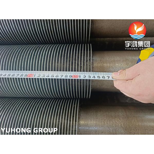 Heat Exchanger ASTM A335 P22 HFW Solid Finned Pipes With 11-13 Cr Fins