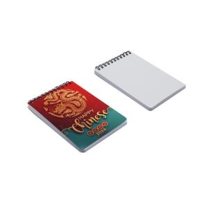 China DIY Double-Sided Printed PET Plastic Vertical Blank Sublimation Coil Notebook A6 Personalized Spiral Notebooks on sale