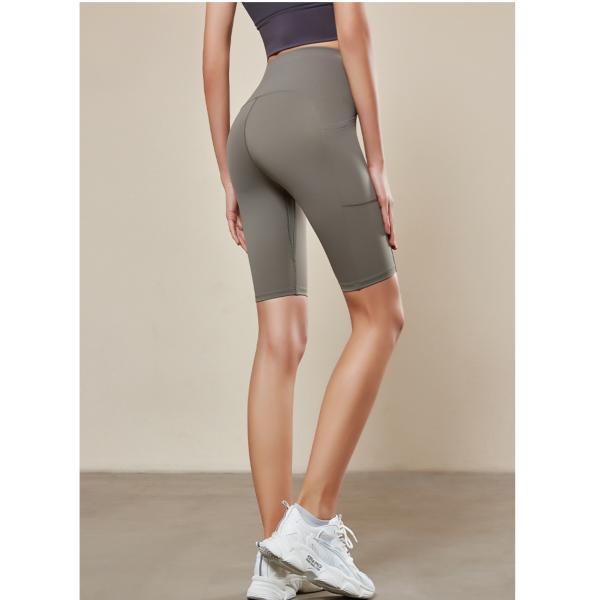 Women'S Fitness Sportswear High Waisted Yoga Pants With Pockets Workout Summer Biker