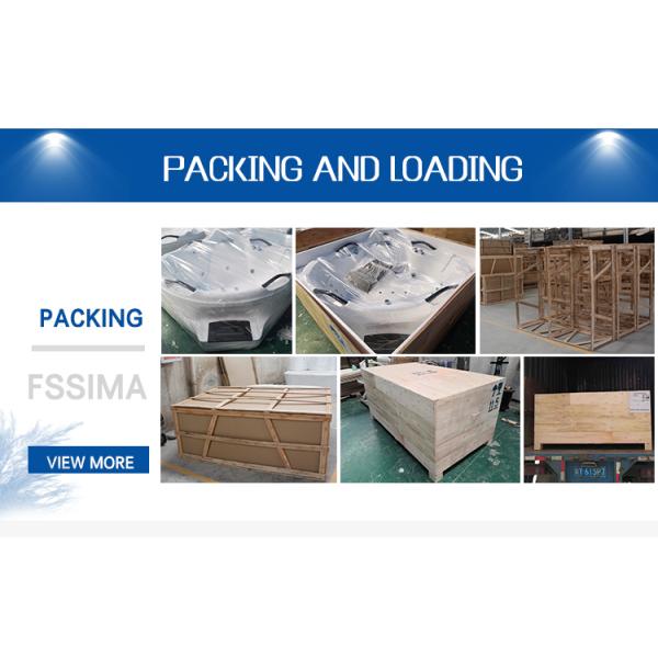 LED Waterfall Whirlpool Bathtub 6 Feet Massage Luxury Spas Walk In Tubs