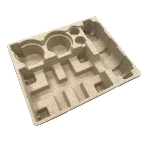 Custom Thermoforming Packaging Pulp Tray Box Set Recycled Paper For Fast Food