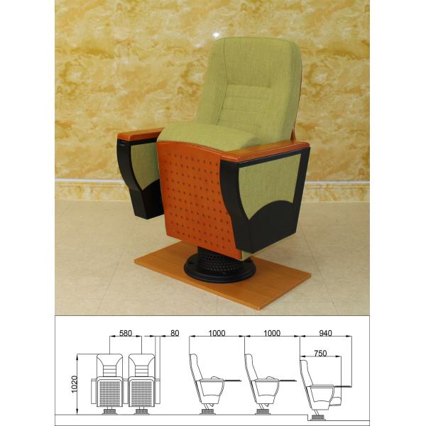Hypoallergenic Movie Theatre Auditorium Seating Chair Multiscene Anti Fading
