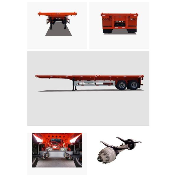 3 Axles 40FT Versatile and Reliable Drop Side Rail Wall Flatbed Semi-Trailer with BPW Axle 12t and Mechinical Suspension