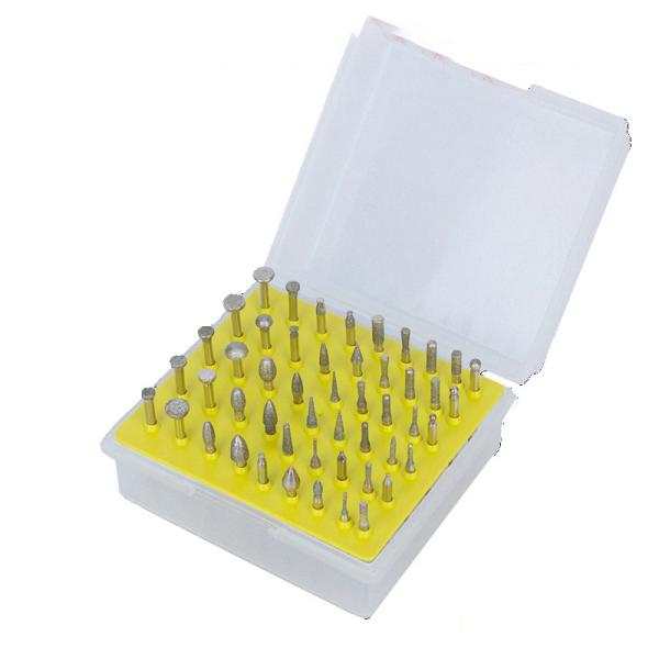 50pcs Diamond Burr Set Grinding Burrs For Dremel Rotary Tool