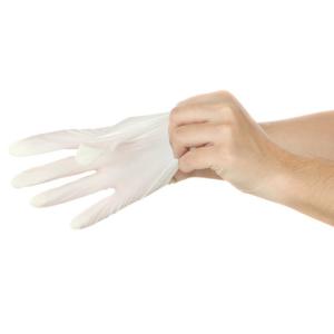 Quality Safety Disinfectant Disposable Medical Gloves Latex Hand Gloves Medium Thick for sale