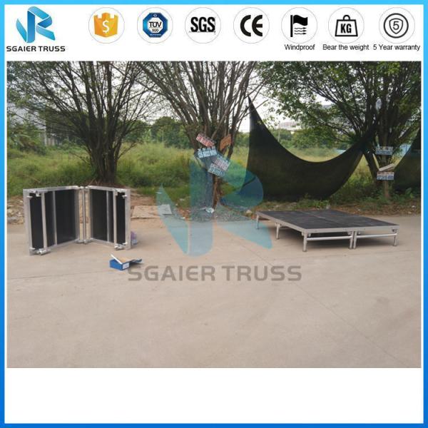 Stage Church Light Aluminum Work Folding Stage Plywood Stage Decoration For Hotel And Training Centre