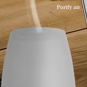 Glass Essential Oil Diffuser Ultrasonic Aroma Diffuser Humidifier With Bamboo