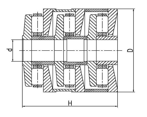t3ar3073 30*73*89mm Multi-Stage cylindrical roller thrust bearings