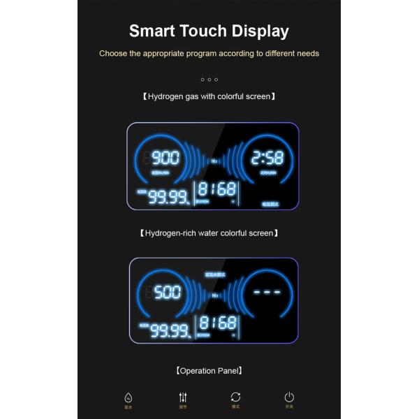 Household Hydrogen Rich Water Drinking Machine And Inhalation Machine 900ml WEIZI