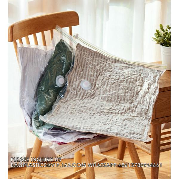 Clothing Vacuum Compression Bag With Hand Pump Space Saver Storage Pouch Travel Storage Bags