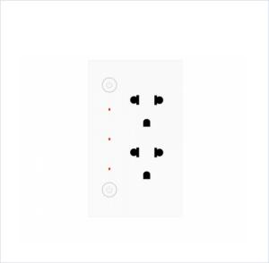 Quality Smart Home Intelligent Dedicated Wireless Wifi Smart Plug Wall Mounted Double Hole Multi Pin Switch Socket for sale