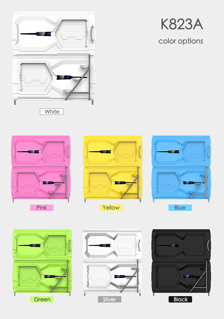Technical Space Capsule Bed , Japanese Pod Beds For Capsule Hotel Double Bed