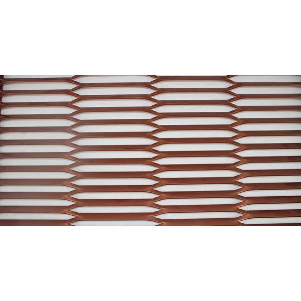 Perforated Expanding Wire Mesh Metal Screen PVDF Coating For Decoration