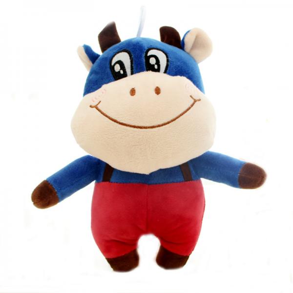 EN71 30cm Skin Friendly Company Zodiac Cow Plush Doll