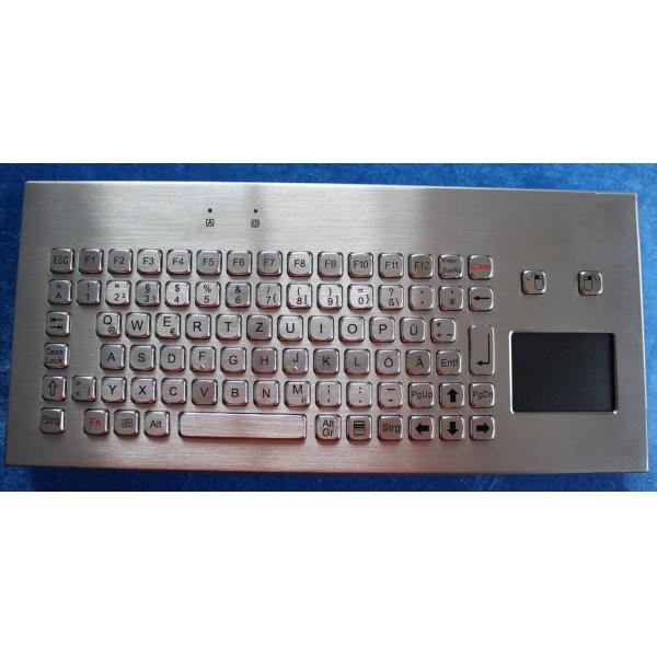 Wireless Metal Keyboard IP67 With Touchpad IP67 Movable Desk Top 2.4G