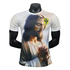 Brazil White Jesus Special Edition Jersey Group Customized Exclusive Design