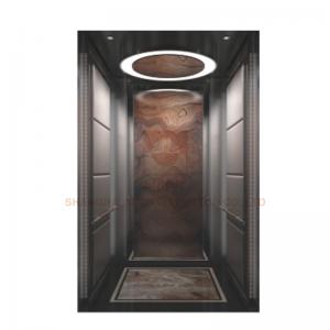 Quality Floor Marble Mosaic Car Design Elevator Cabin Decoration For Hotel Elevator / Passenger Lift for sale