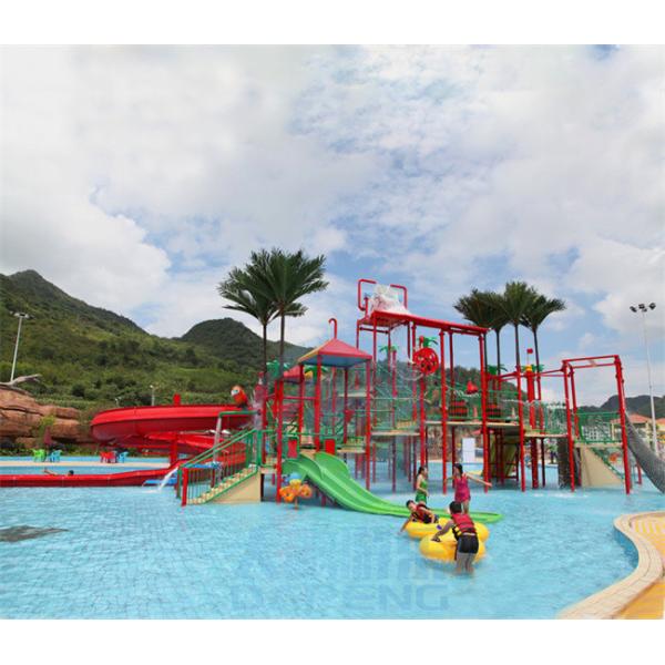 OEM Aqua Park Playground Water Slide Fiberglass Big Water Bounce House