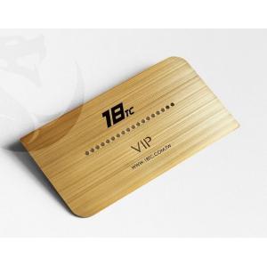 Gold Plated Printable Metal Business Cards With Brush Effect Different