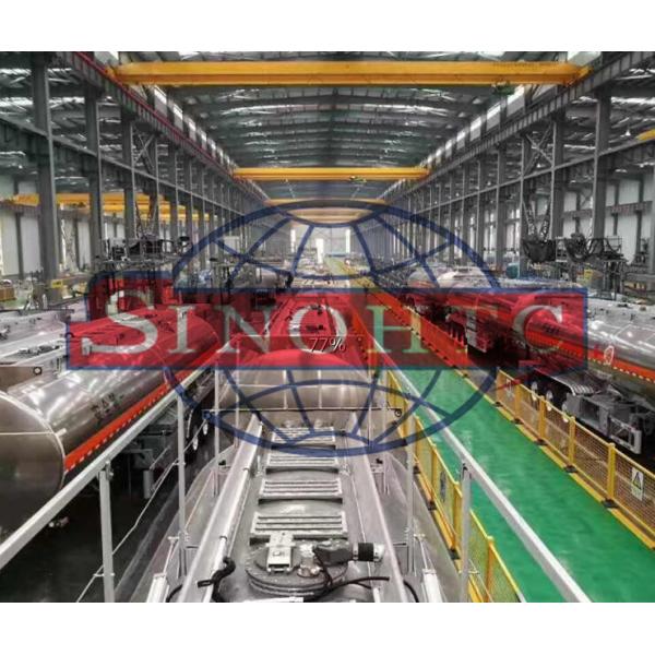 55000 Cubic Meter Tank Semi Trailer Strong Aluminium Alloy Marerial