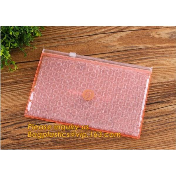 air mail metallic holographi rose gold bubble padded mailer / Zip lockk bubble bag/ slider bubble bag,Holographic Factory