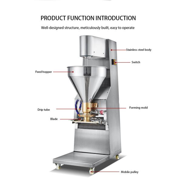Automatic Meatball Forming Machine 280pcs/Min Commercial