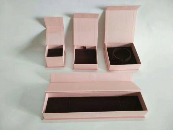 Buy Natural Color Jewelry Paper Boxes Flip Top Bangle Storage With Magnetic Catch at wholesale prices