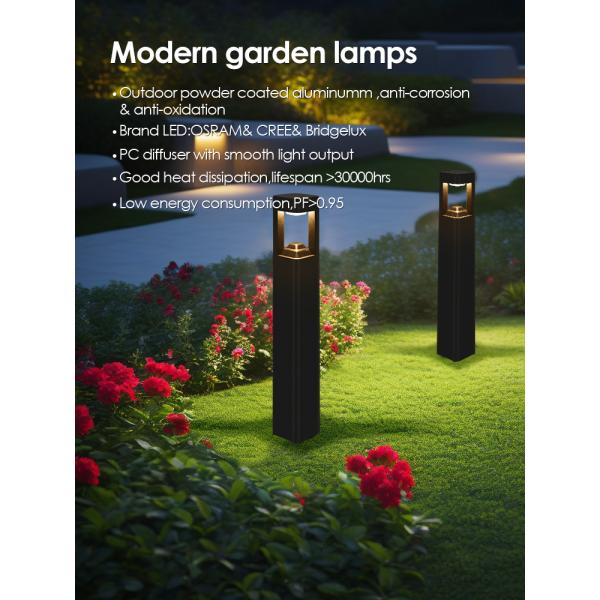 Outdoor Led Waterproof Garden Light Frosted diffuser AC Powered For Path Courtyard Garden Decoration Use