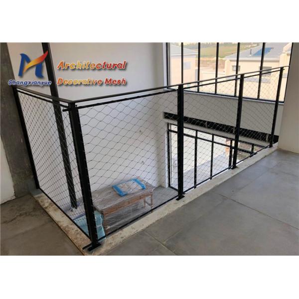 2.0mm Stainless Steel Rope Mesh Balustrading Balcony Railing Stair Infill Cable Nets