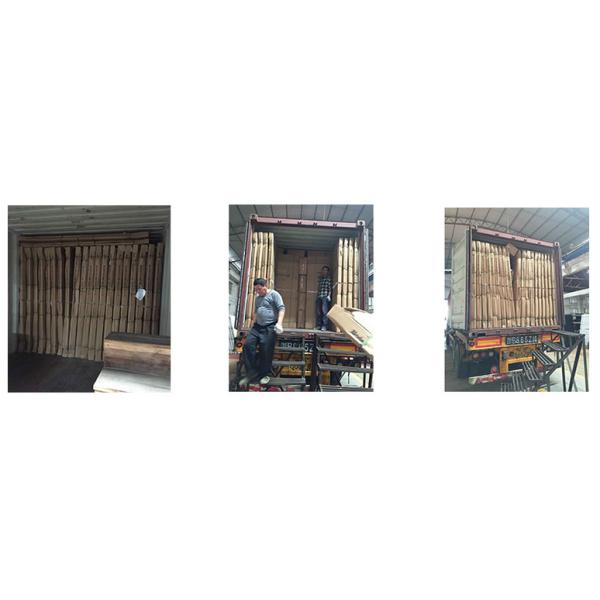 Double Swing Outdoor Solid Wood Door With Tempered Clear Glass Inserts